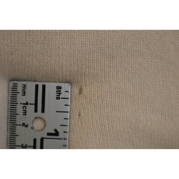 Neiman Marcus Cashmere Collection Women's Beige Button-Up Cardigan Sweater Size - Picture 9 of 10